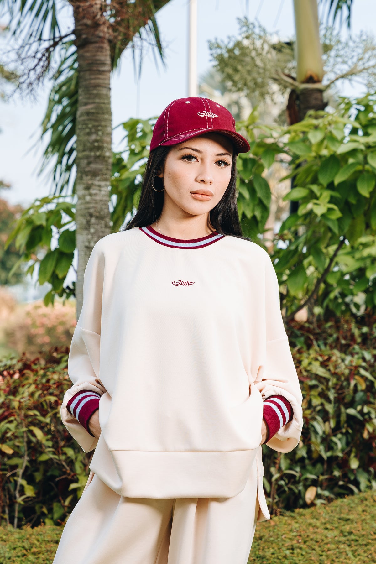Buttercream Habibti Sweater with Ribbed Cuff in Modal