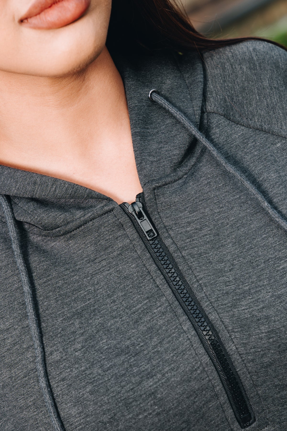 Dark Grey Lounge Hoodie in Modal