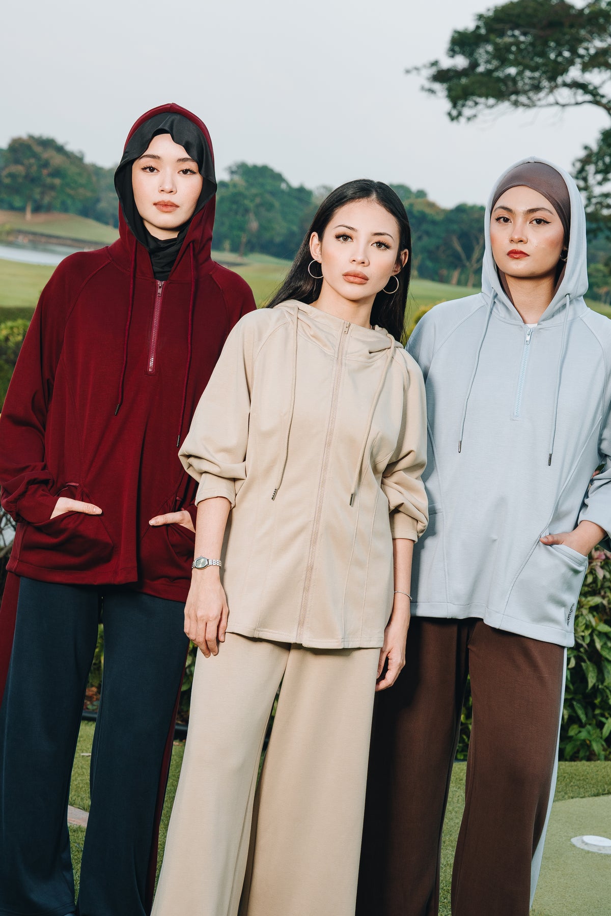 Blue Lounge Hoodie in Modal