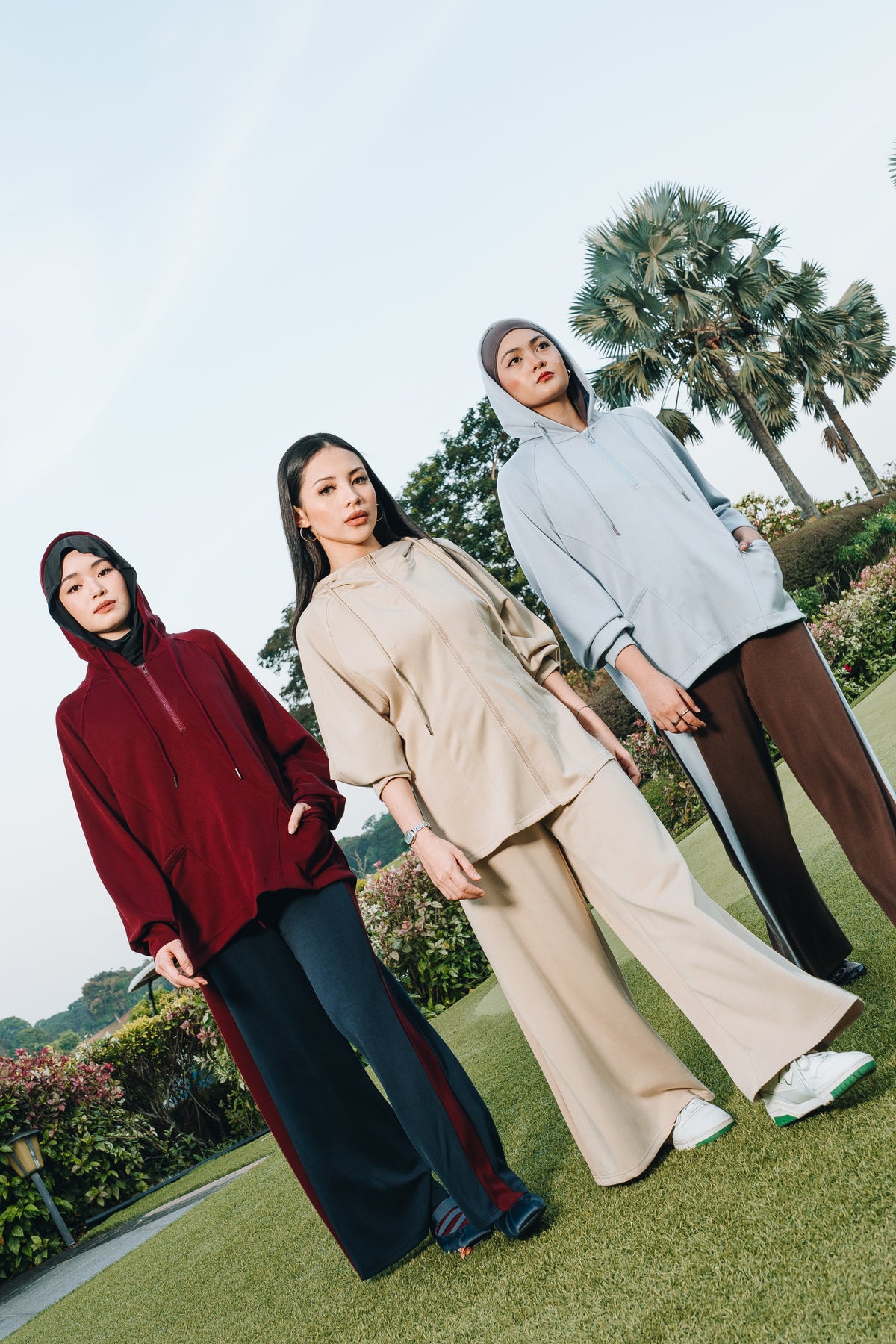 Maroon Lounge Hoodie in Modal