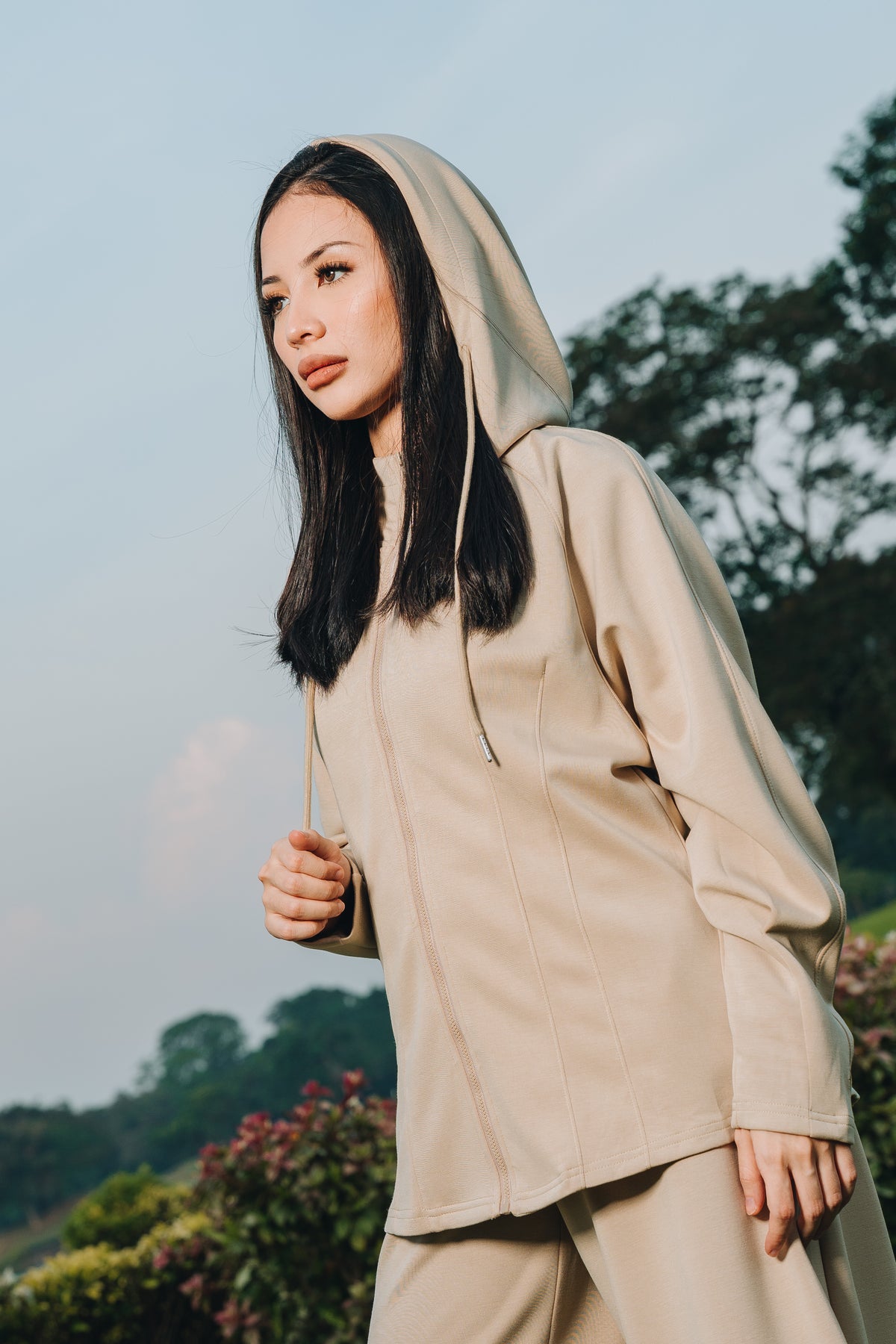 Fitted Hoodie in Modal