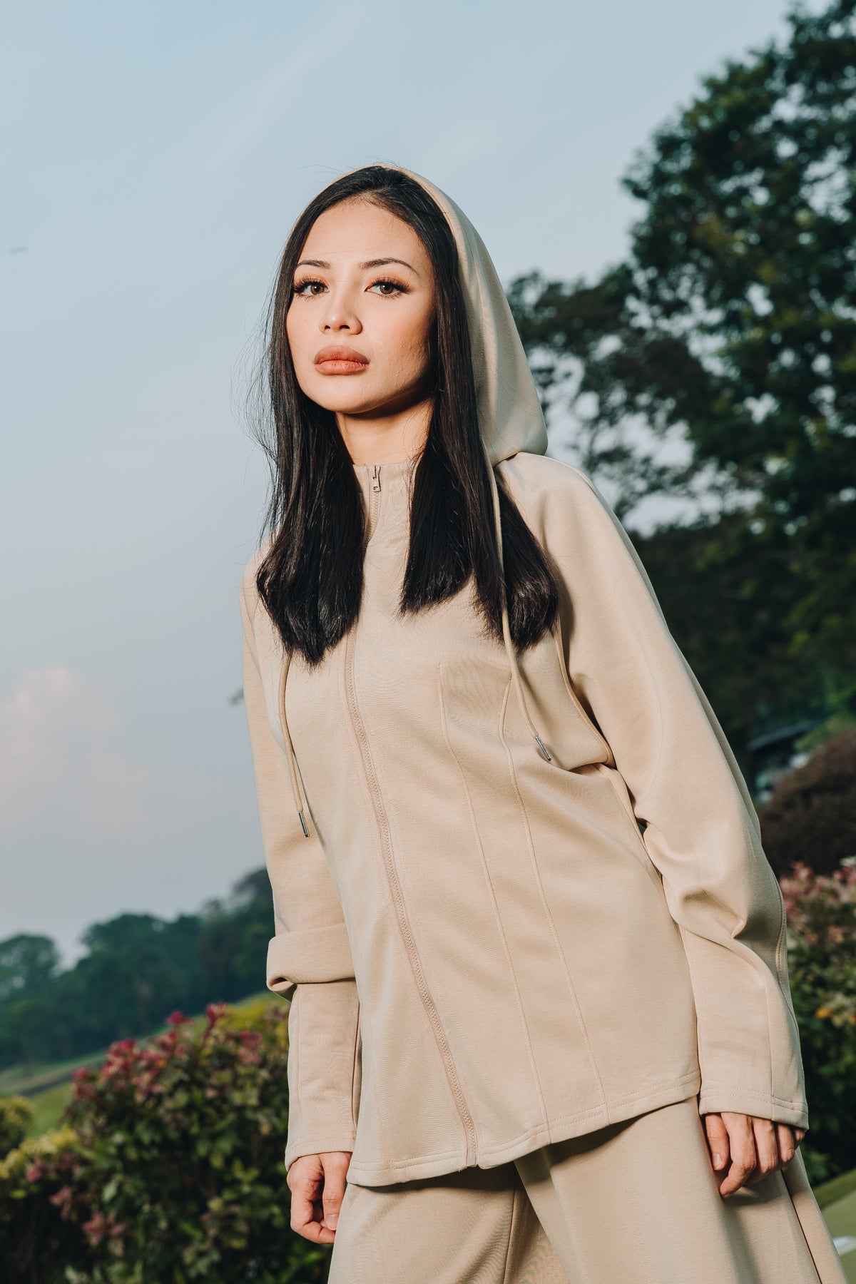 Fitted Hoodie in Modal