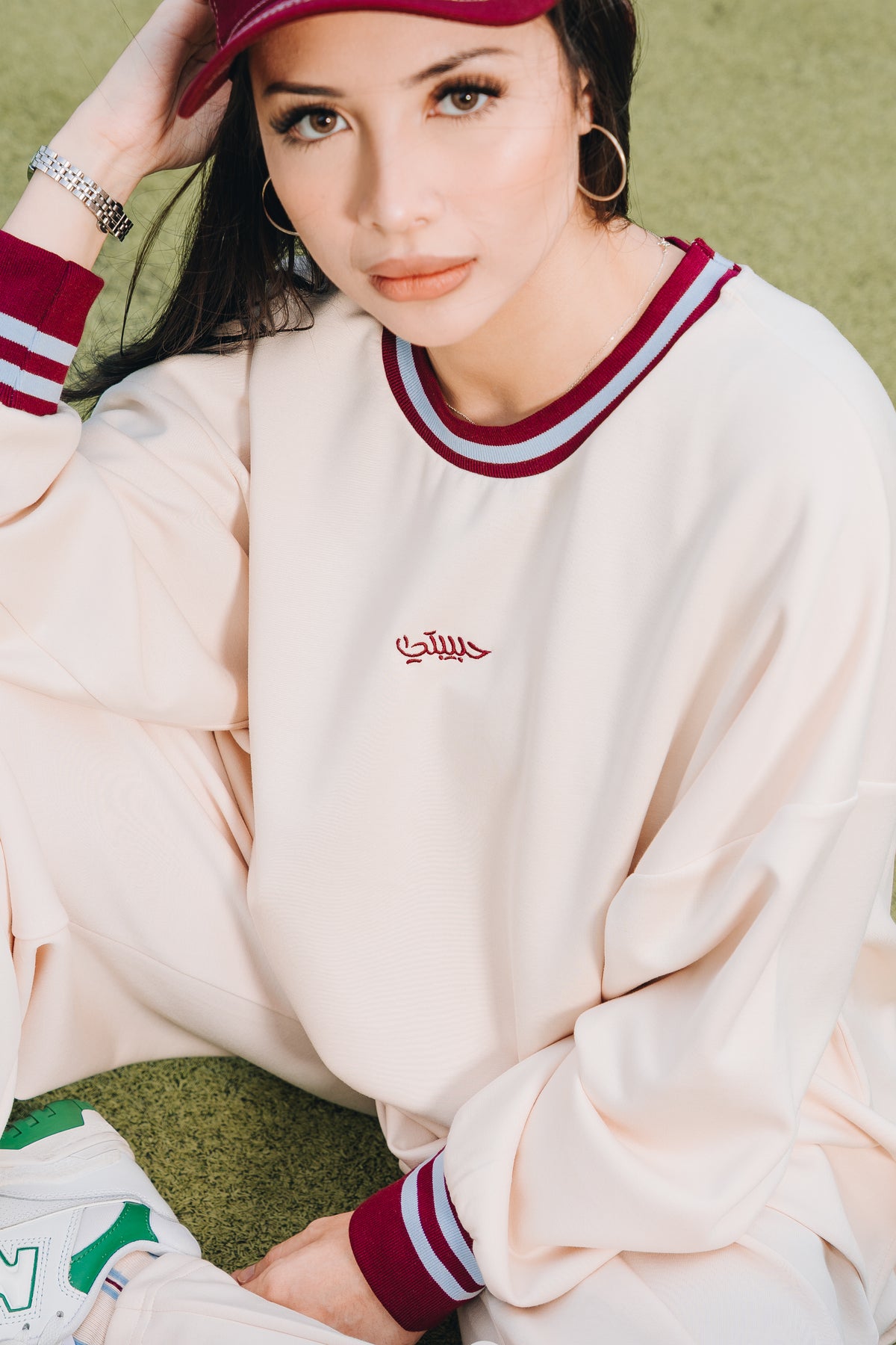 Buttercream Habibti Sweater with Ribbed Cuff in Modal