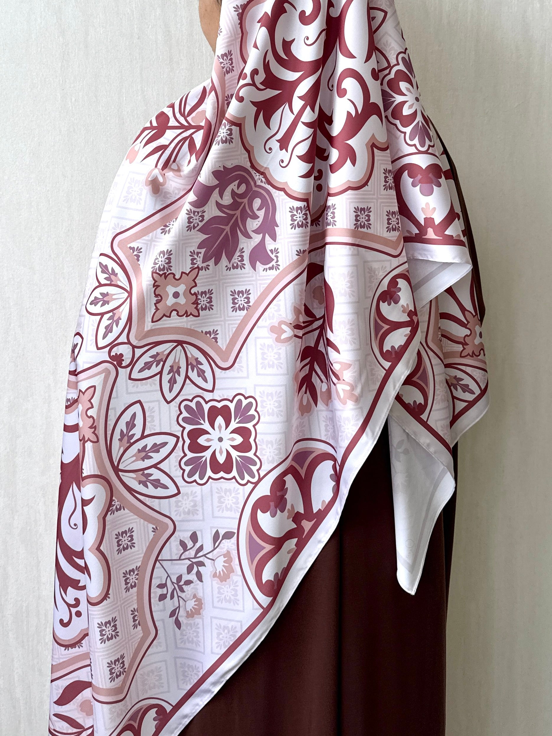 Ines Luxe Satin Silk Shawl