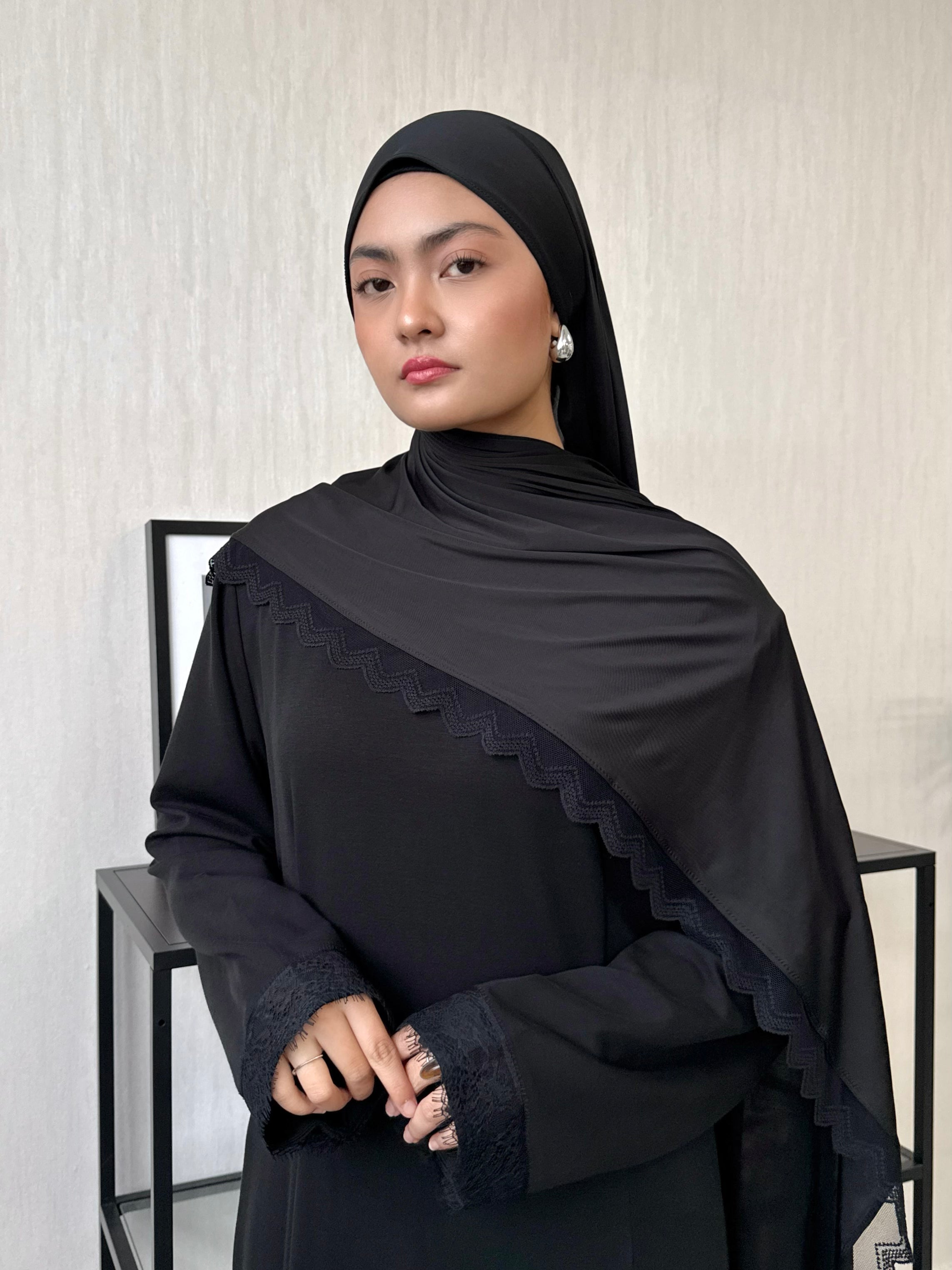 Liquid Jersey with Lace