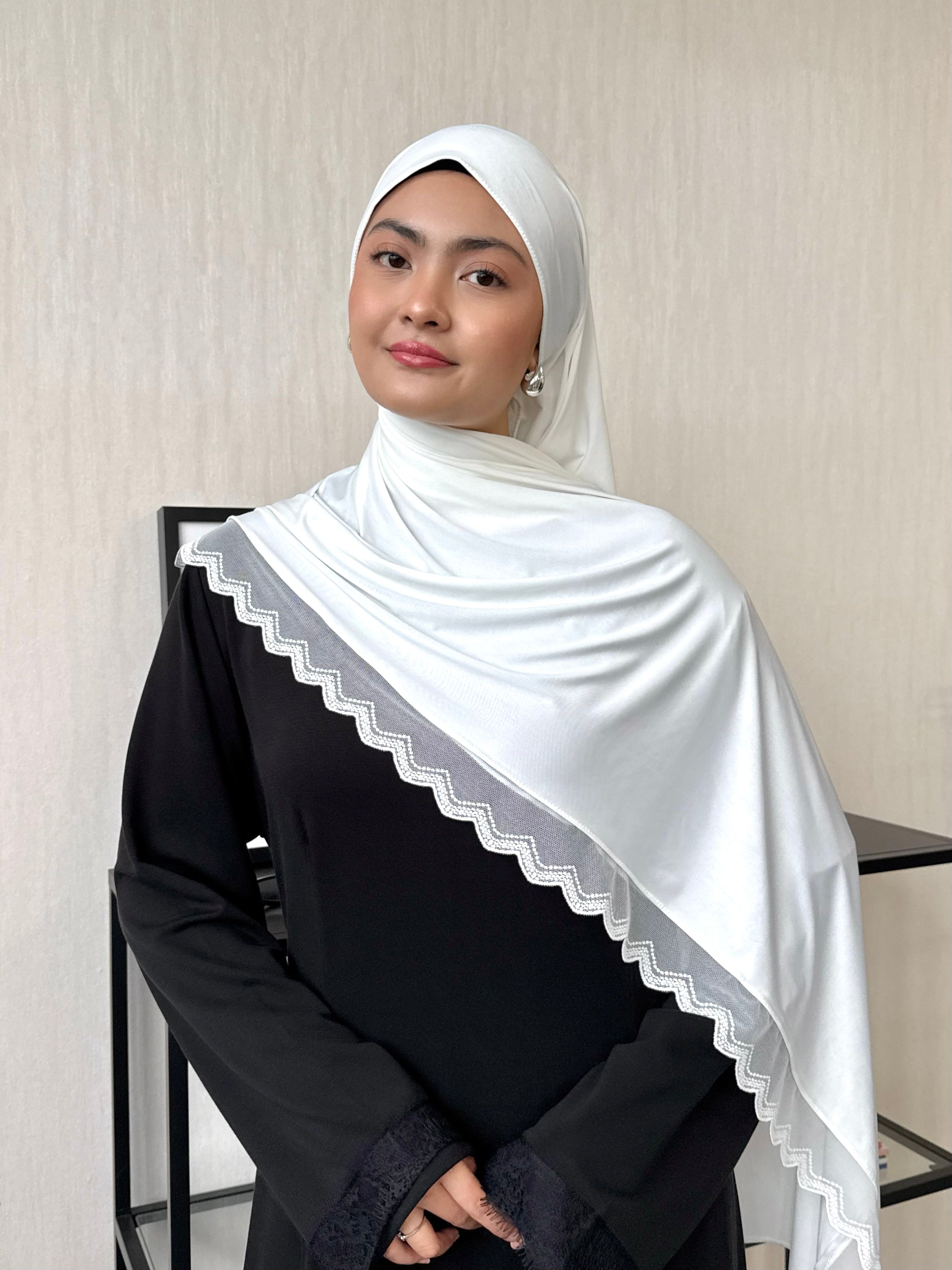 Liquid Jersey with Lace
