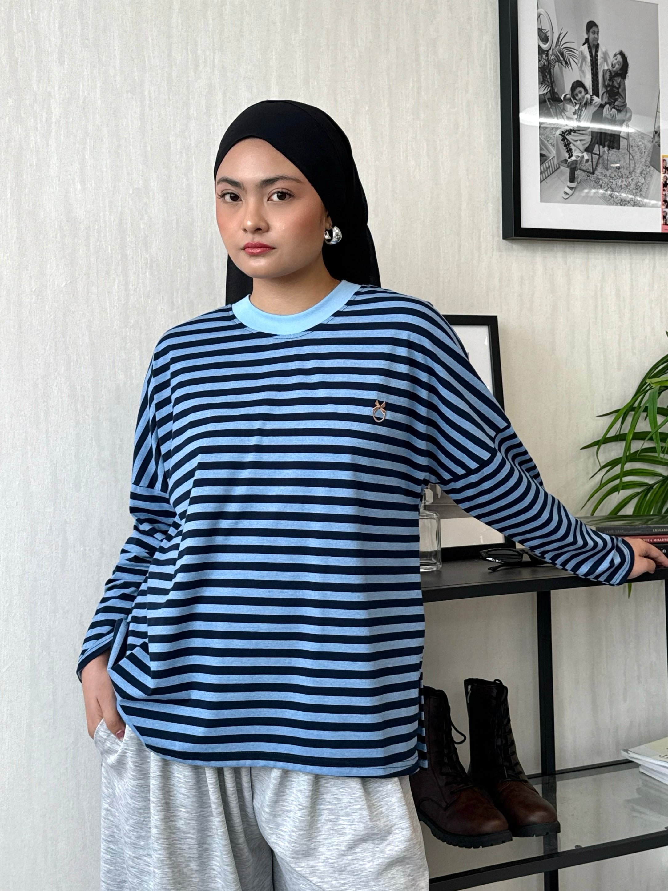 Cotton Bamboo Striped Amani Top