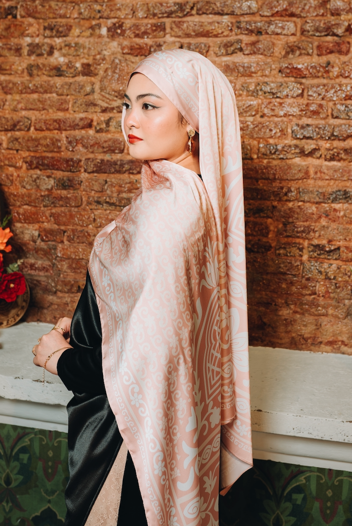 Renata Luxe Satin Silk Shawl