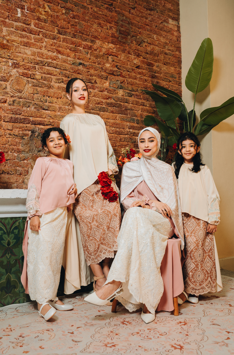 Granada Kids Skirt Set in Rose
