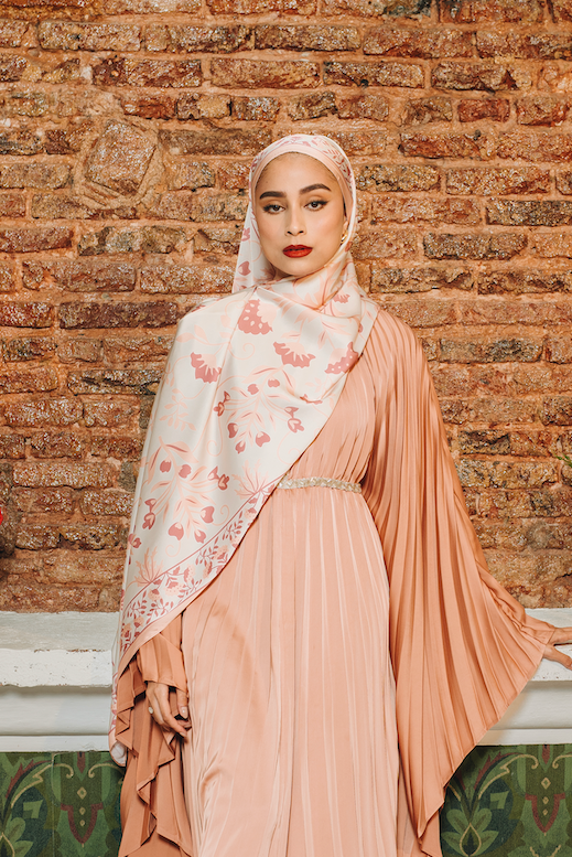 Sofia Luxe Satin Silk Shawl