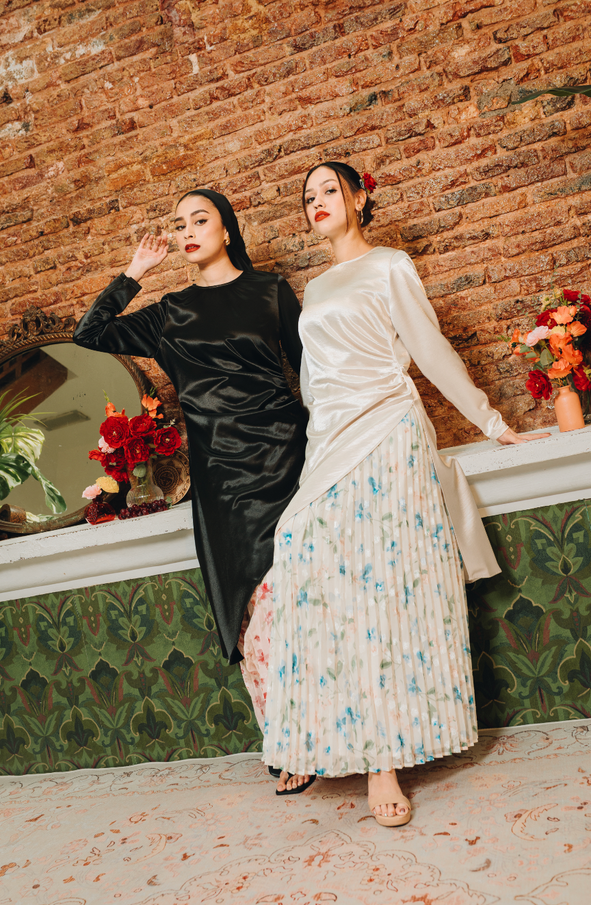 Rosa Pleated Skirt in Twilight