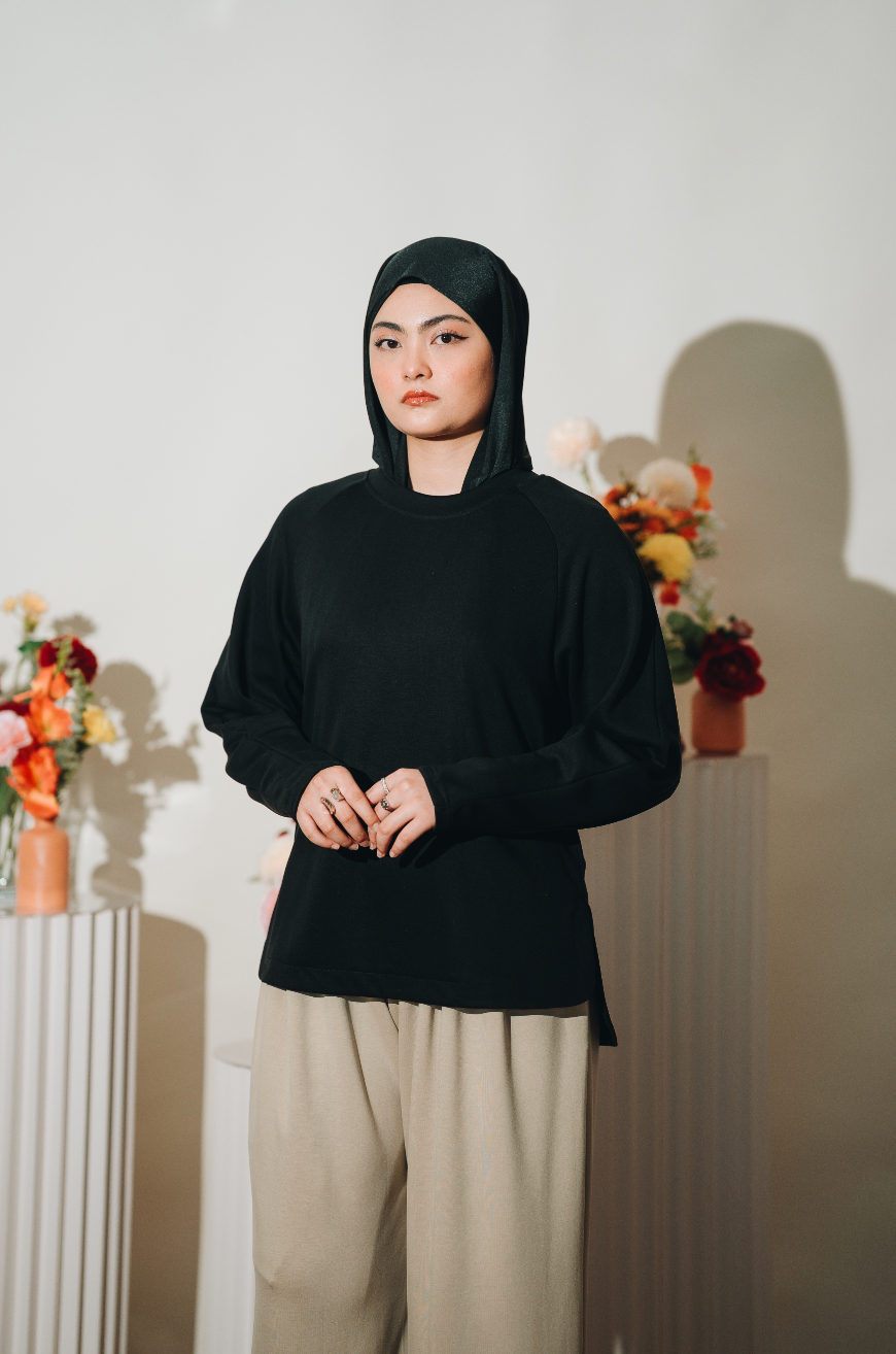 Habibti Lounge Top in Black