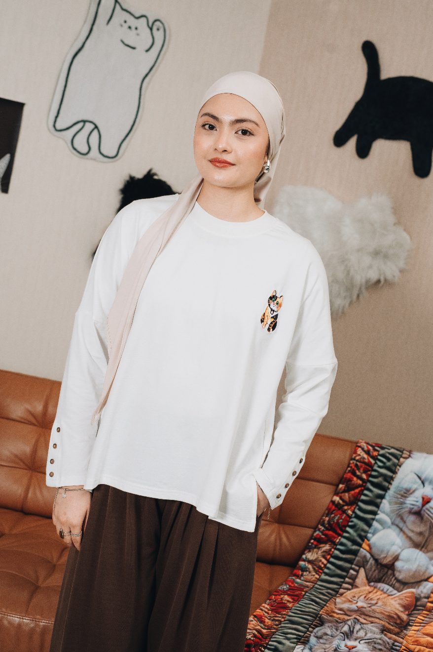 Cotton Modal Amani Top : Calico & Friends Edition