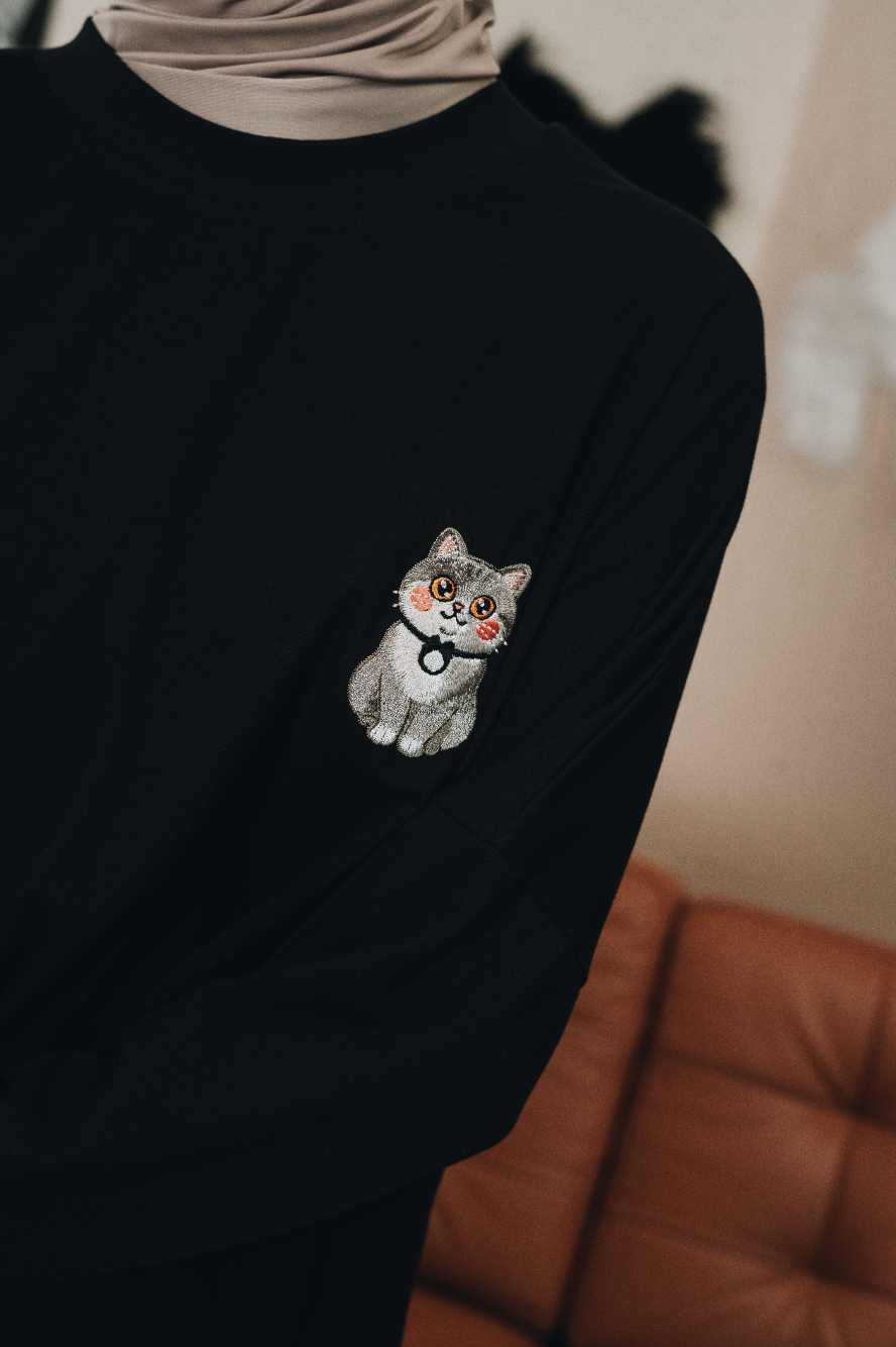 Cotton Modal Amani Top : Calico & Friends Edition