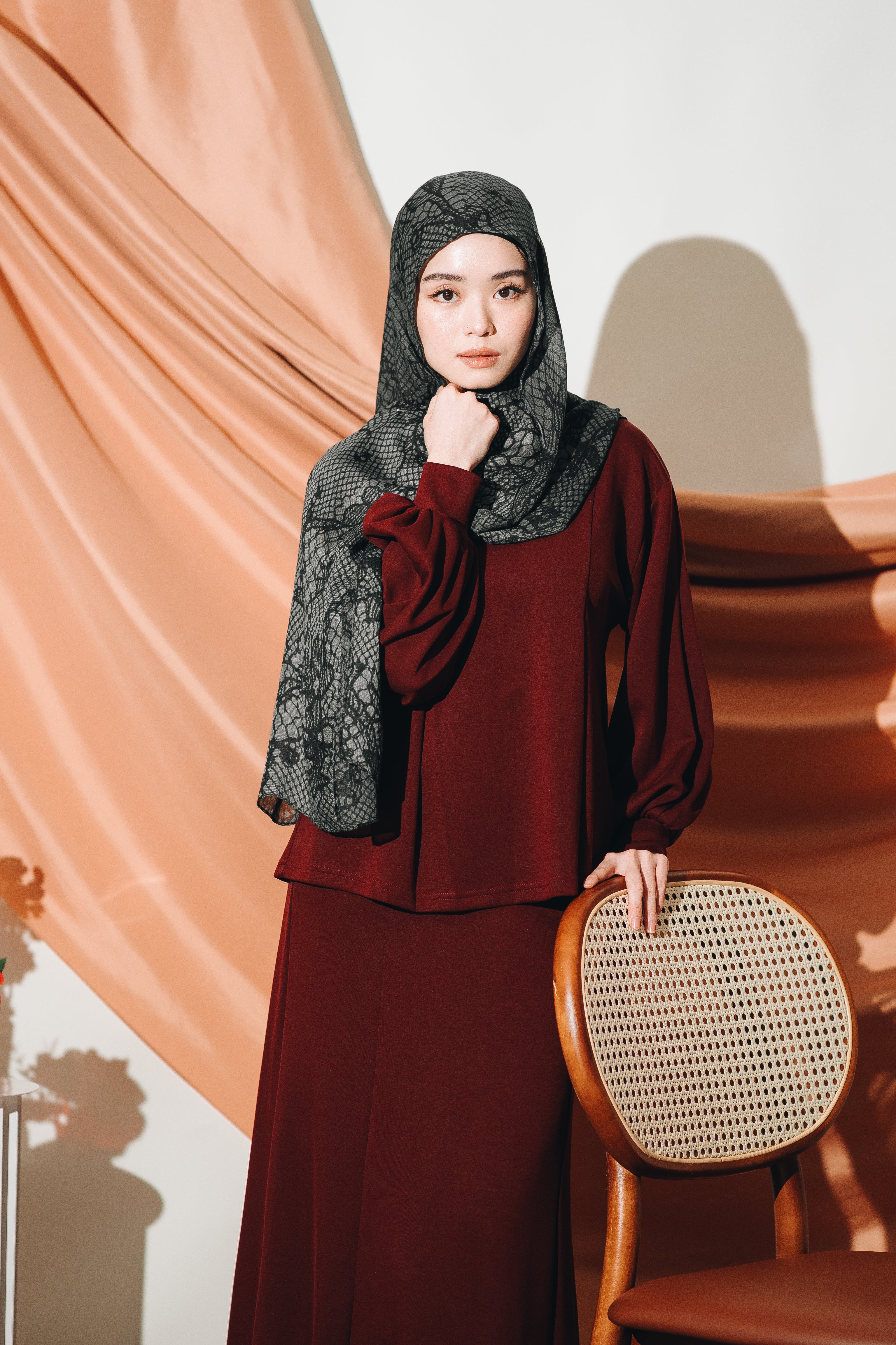 Modal Peplum Top