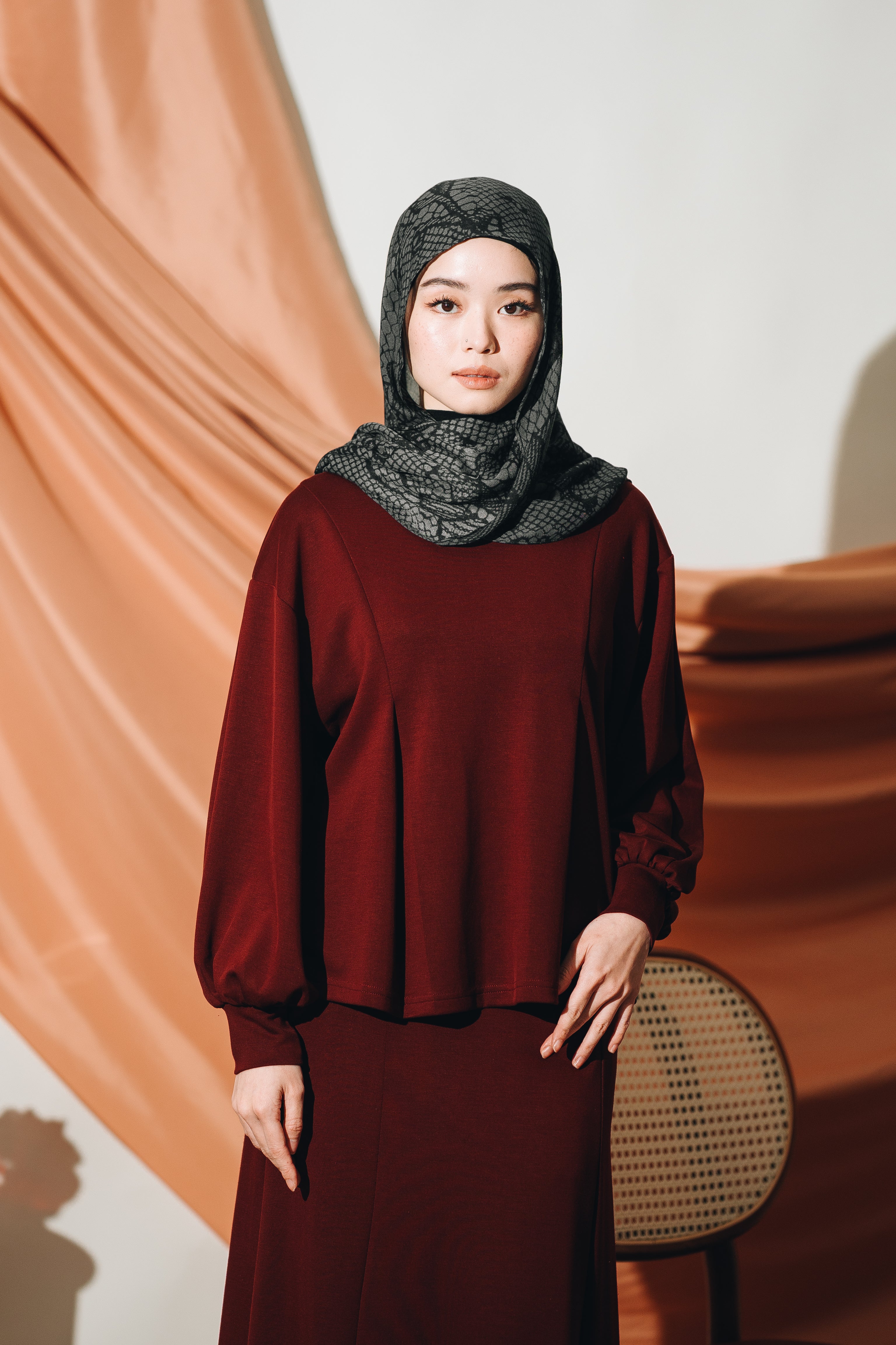 Modal Peplum Top