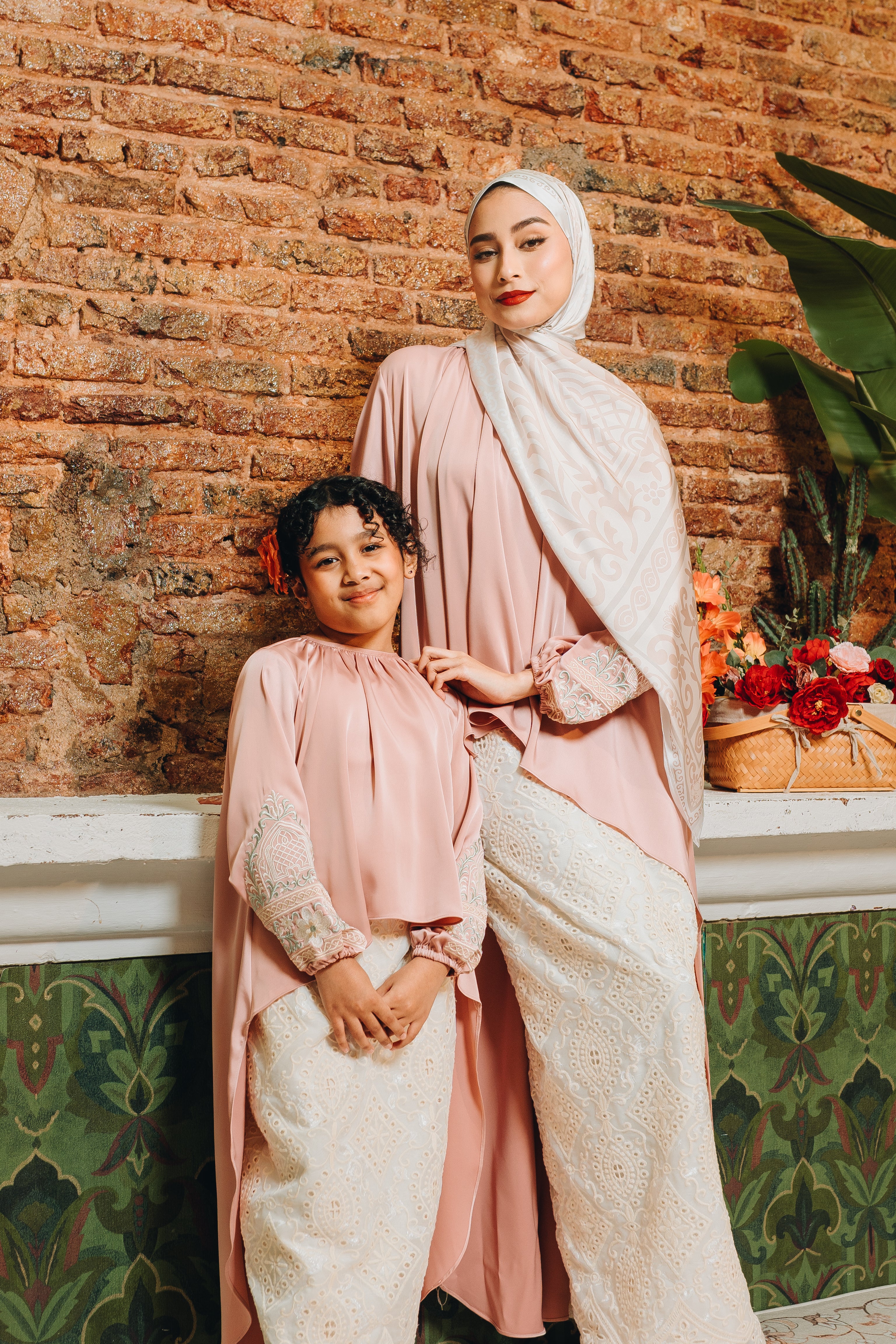 Granada Kids Skirt Set in Rose