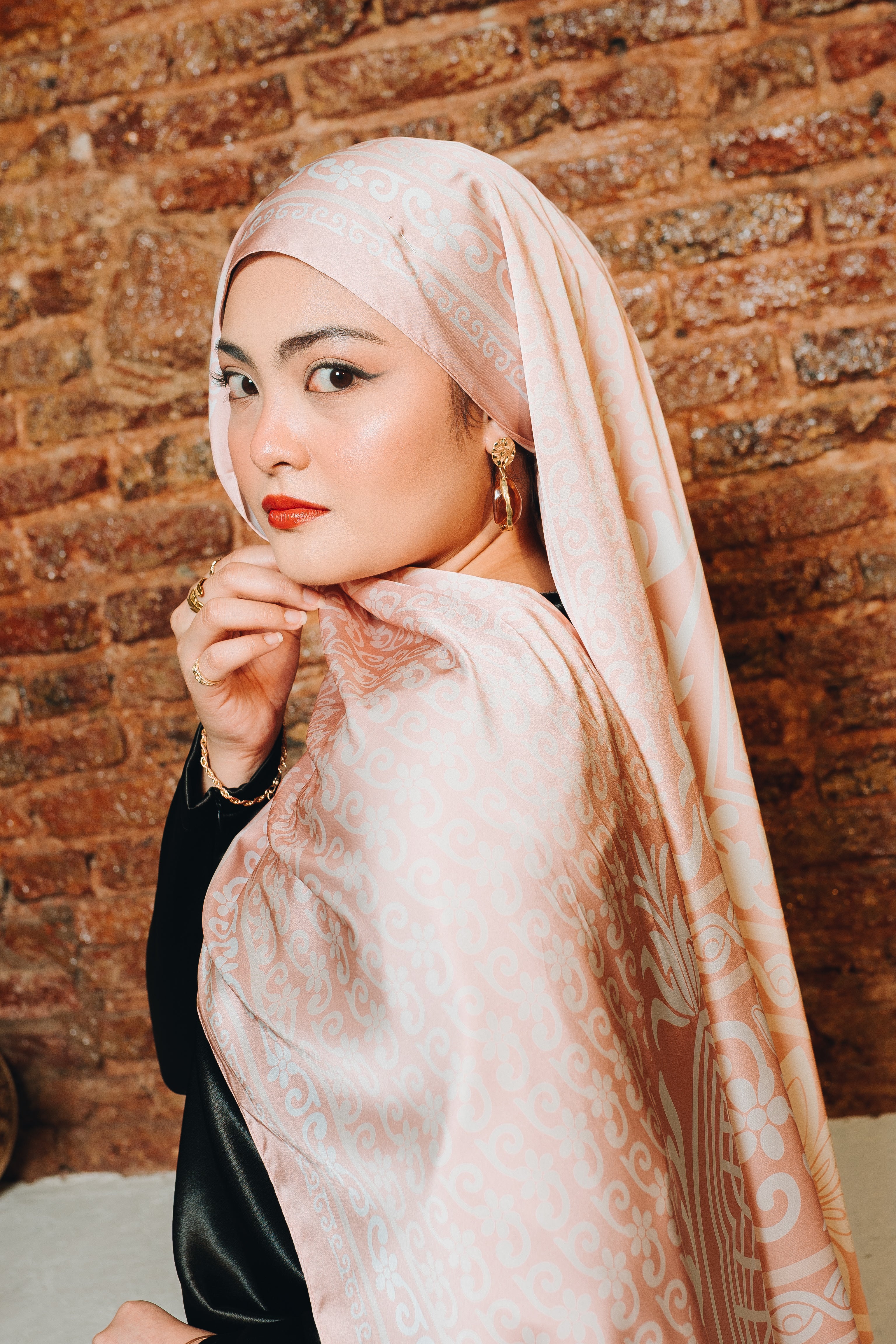 Renata Luxe Satin Silk Shawl