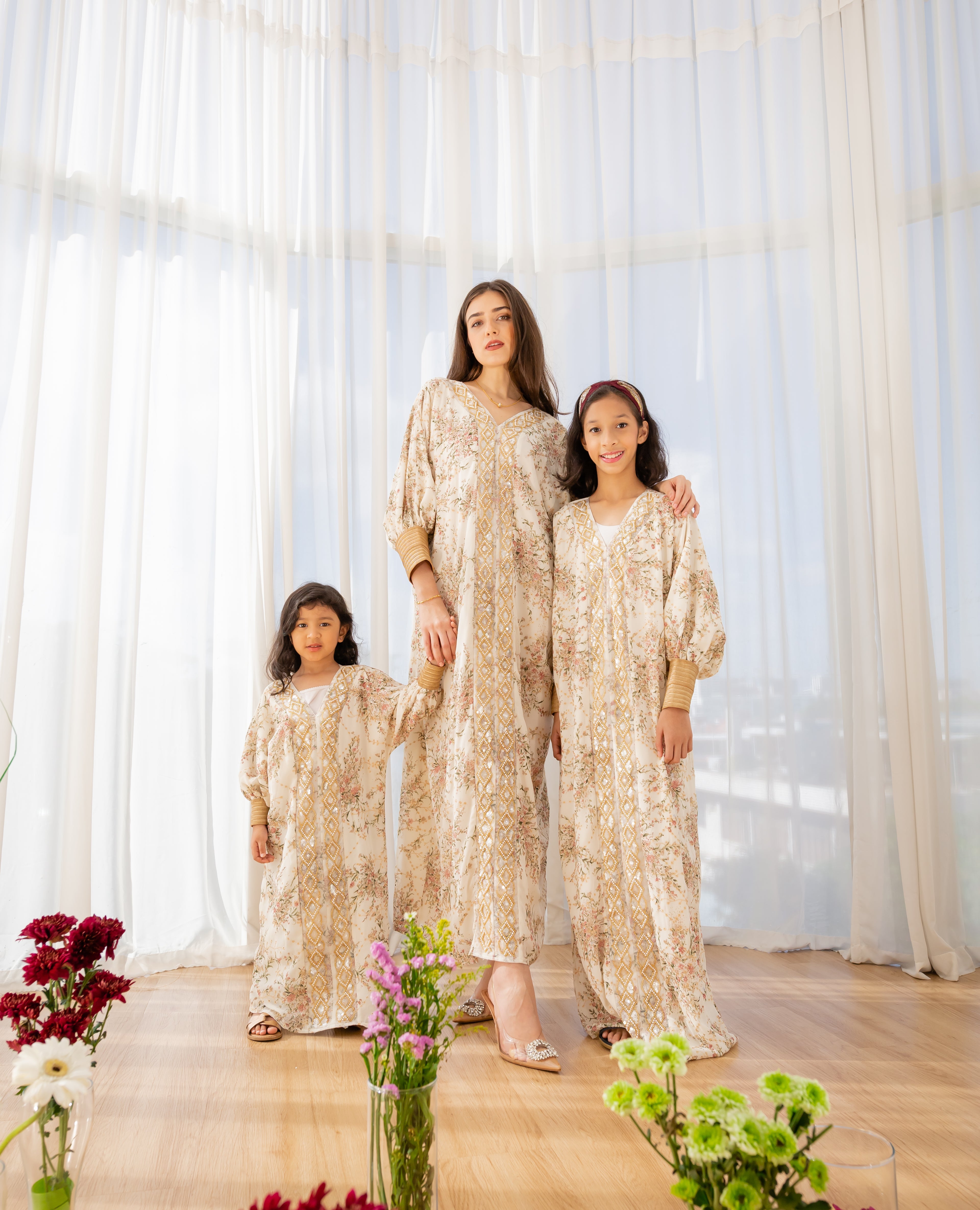 Medina Rose Kaftan - Kids - Pearl