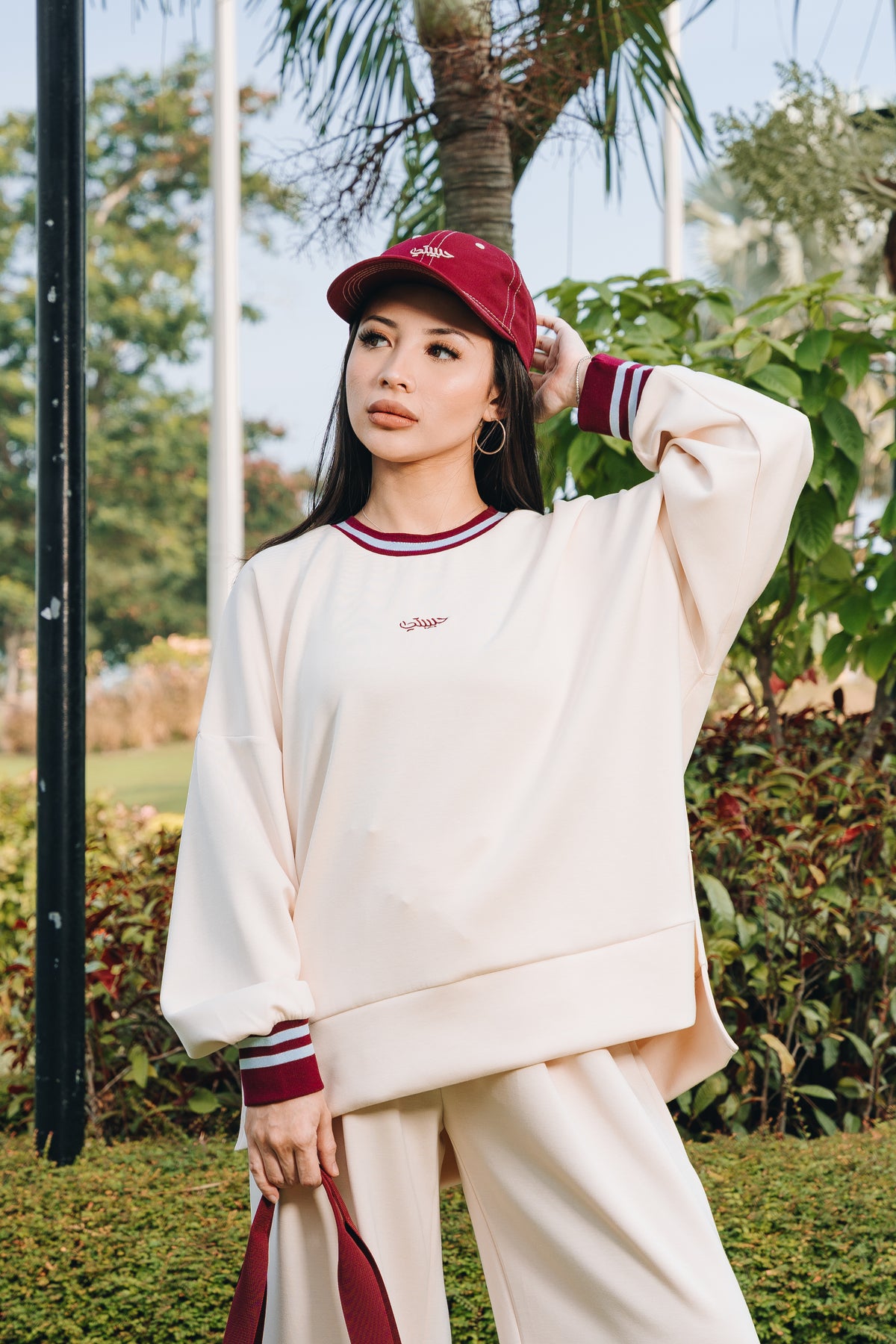 Buttercream Habibti Sweater with Ribbed Cuff in Modal