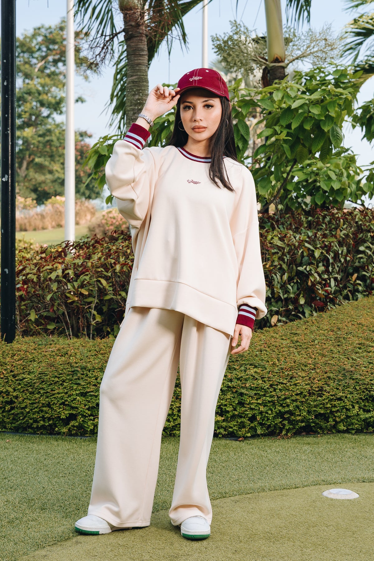 Buttercream Habibti Sweater with Ribbed Cuff in Modal