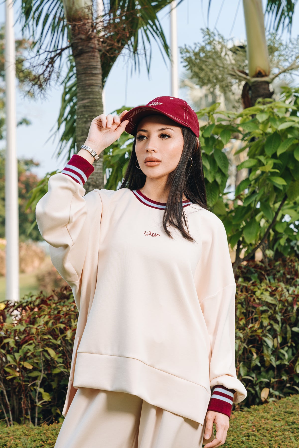 Buttercream Habibti Sweater with Ribbed Cuff in Modal