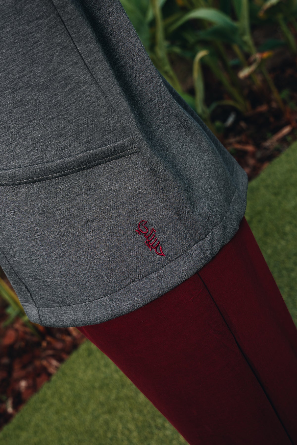 Dark Grey Lounge Hoodie in Modal
