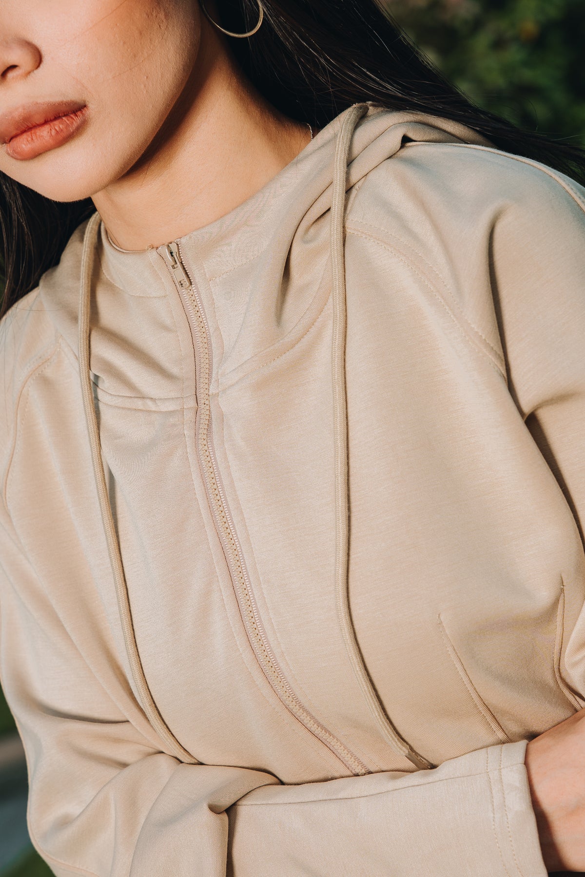 Fitted Hoodie in Modal
