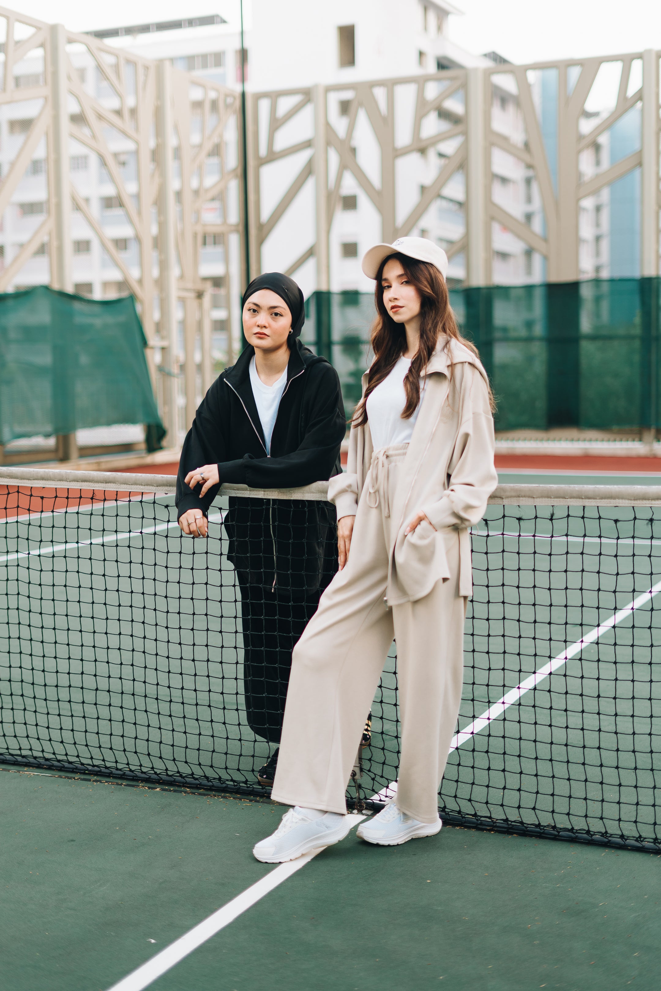 Habibti Modal Zip-Up Hoodie in Navy