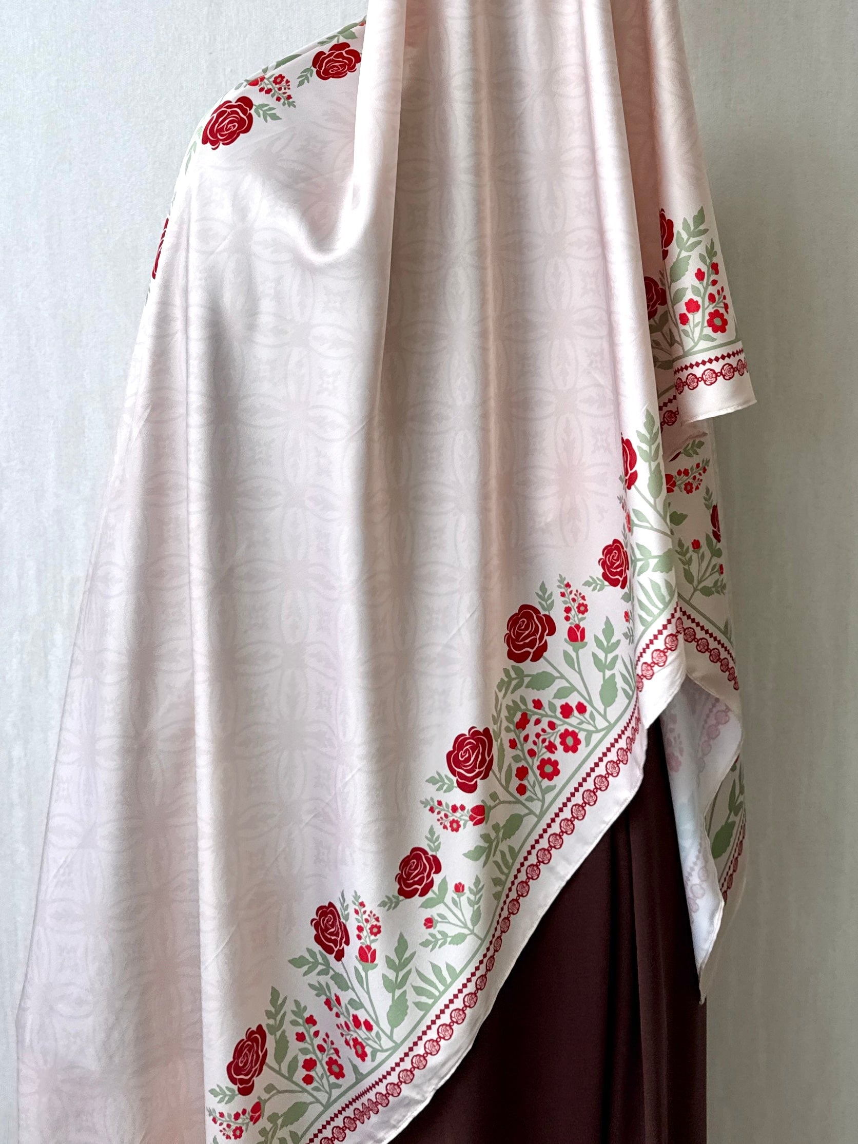 Leanor Luxe Satin Silk Shawl