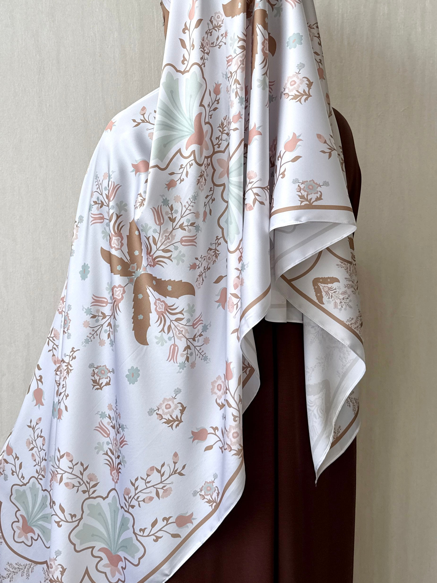 Lidia Luxe Satin Silk Shawl