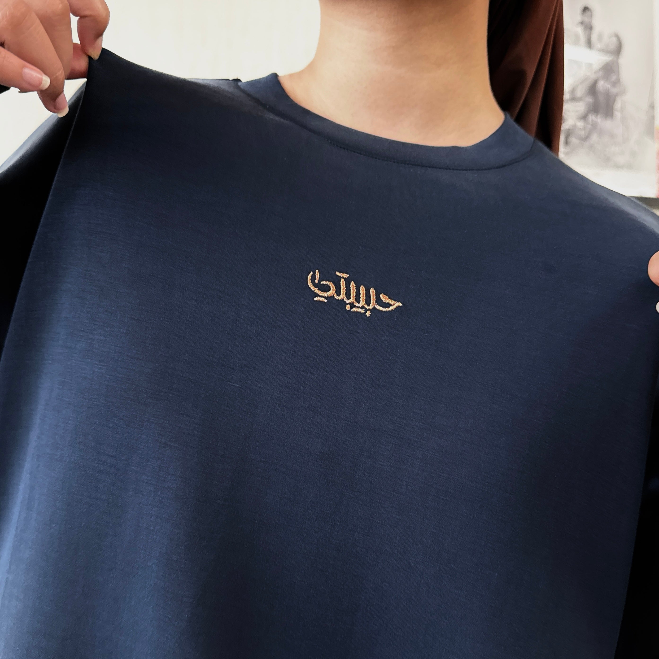 Modal Habibti Sweater in Navy