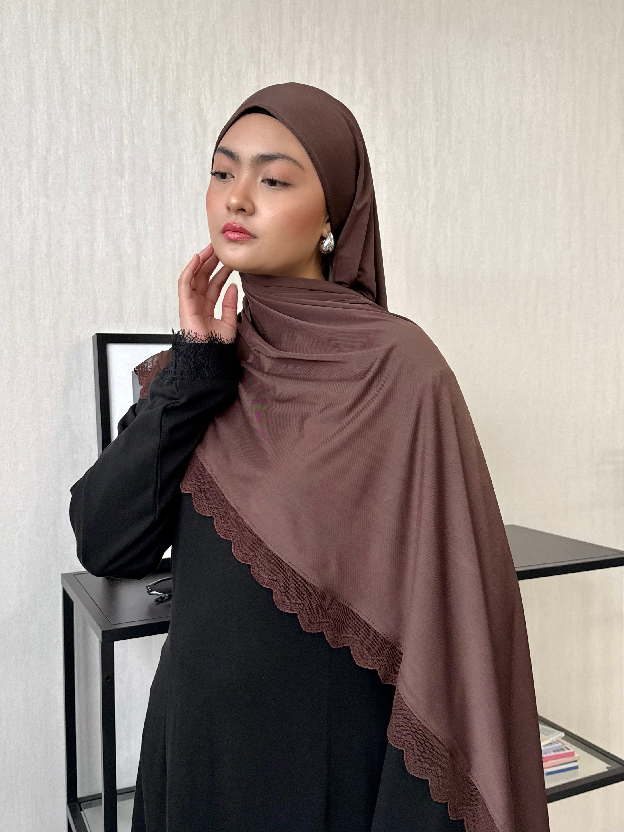 Liquid Jersey with Lace