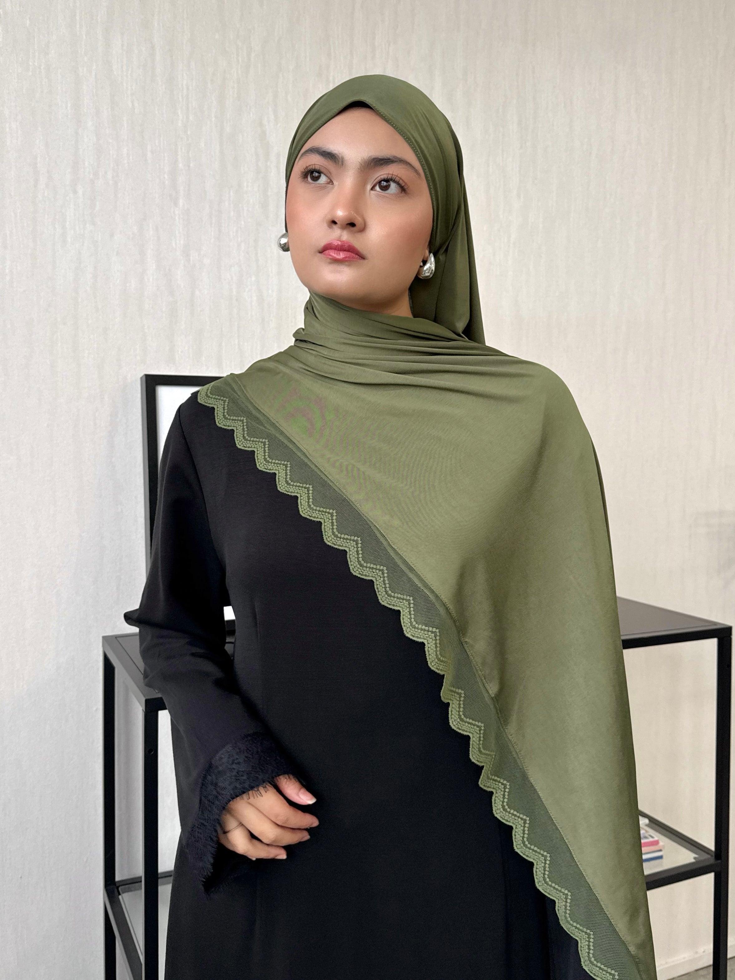 Liquid Jersey with Lace