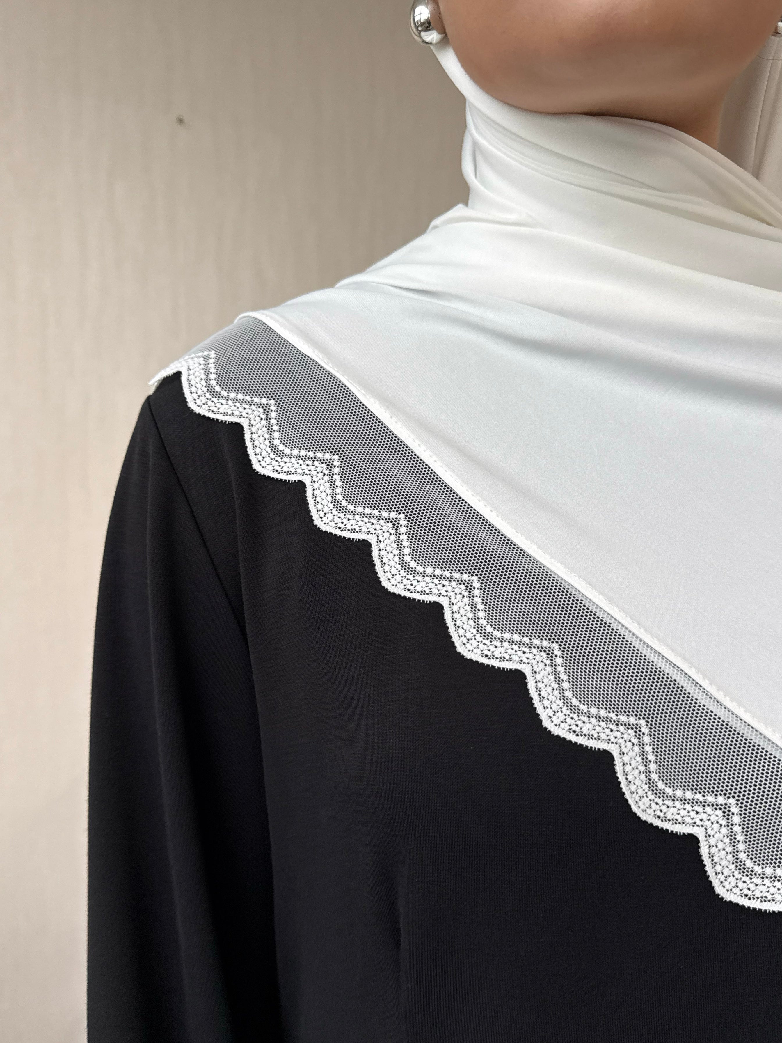 Liquid Jersey with Lace