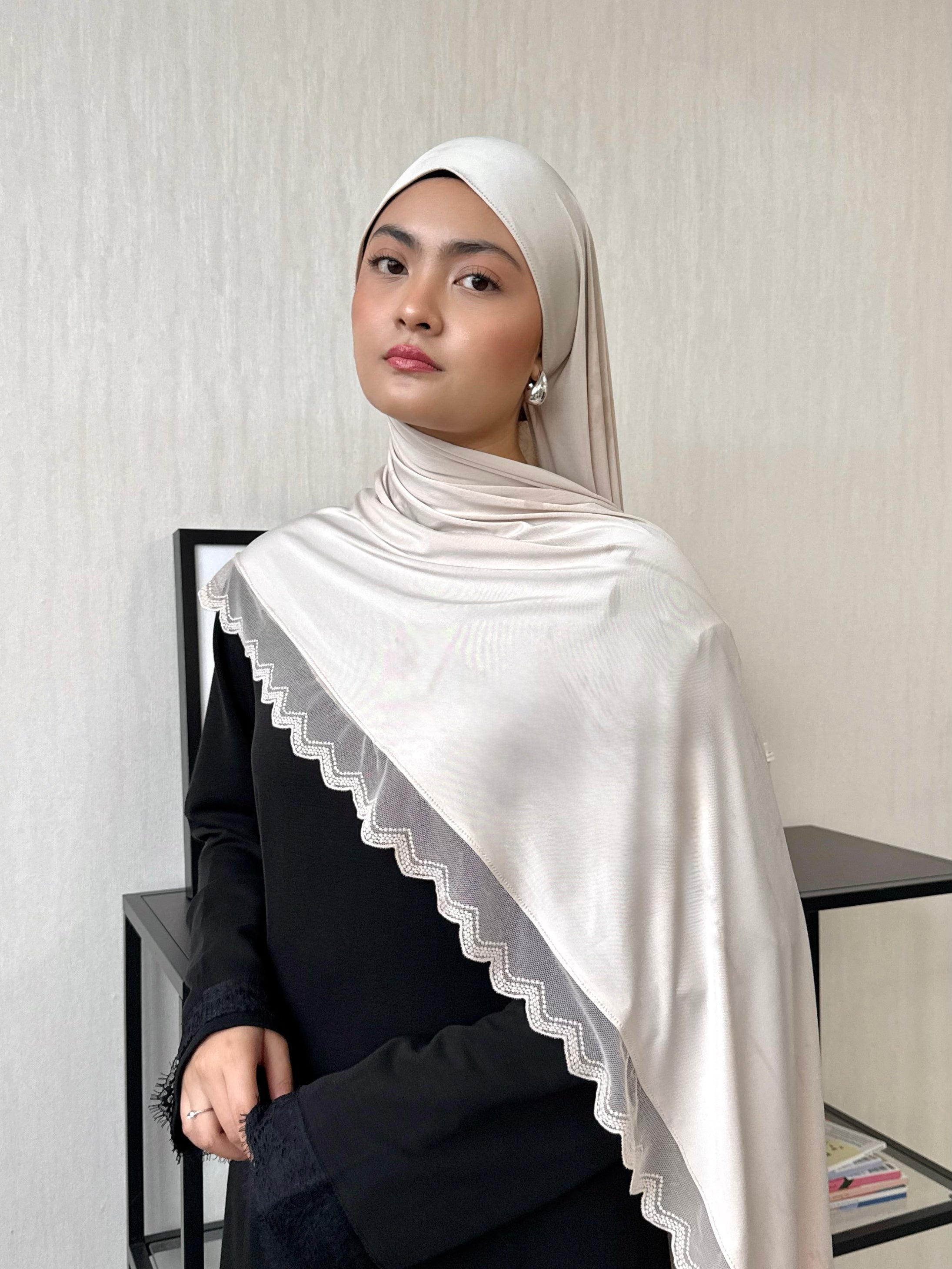 Liquid Jersey with Lace
