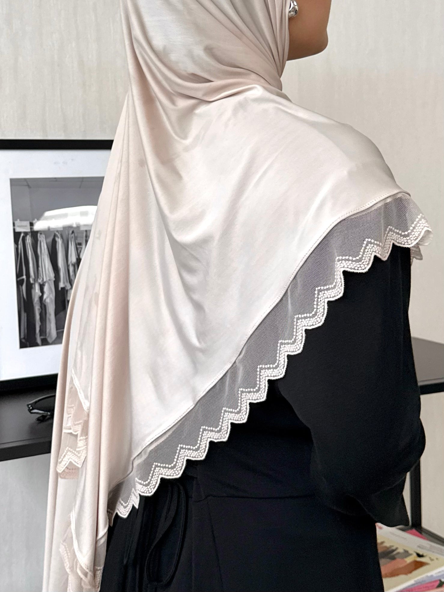 Liquid Jersey with Lace