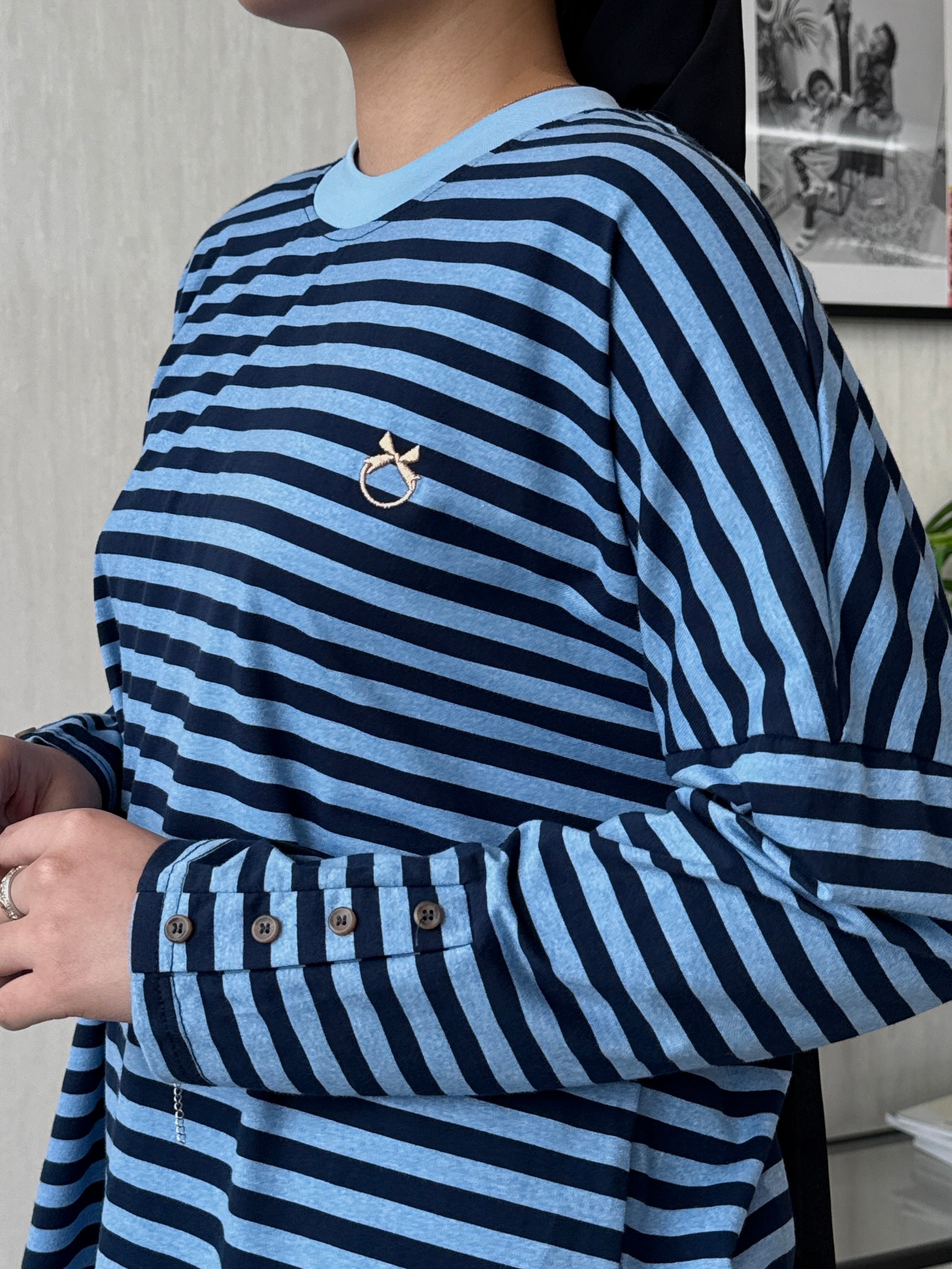 Cotton Bamboo Striped Amani Top