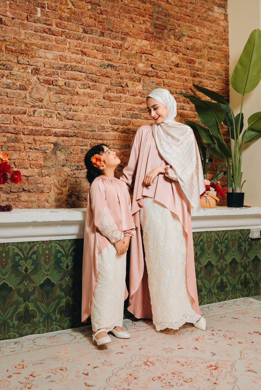 Granada Kids Skirt Set in Rose