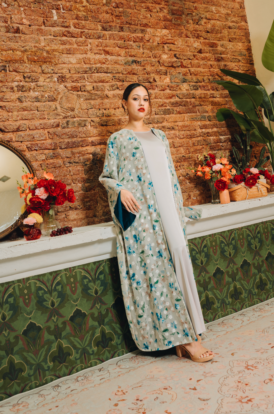 Rosa Reversible Abaya in Twilight