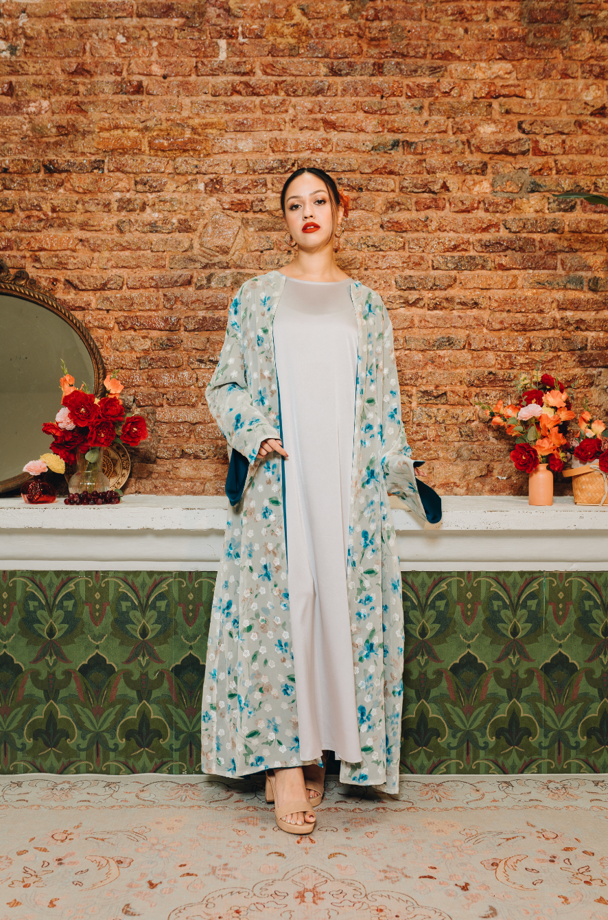 Rosa Reversible Abaya in Twilight