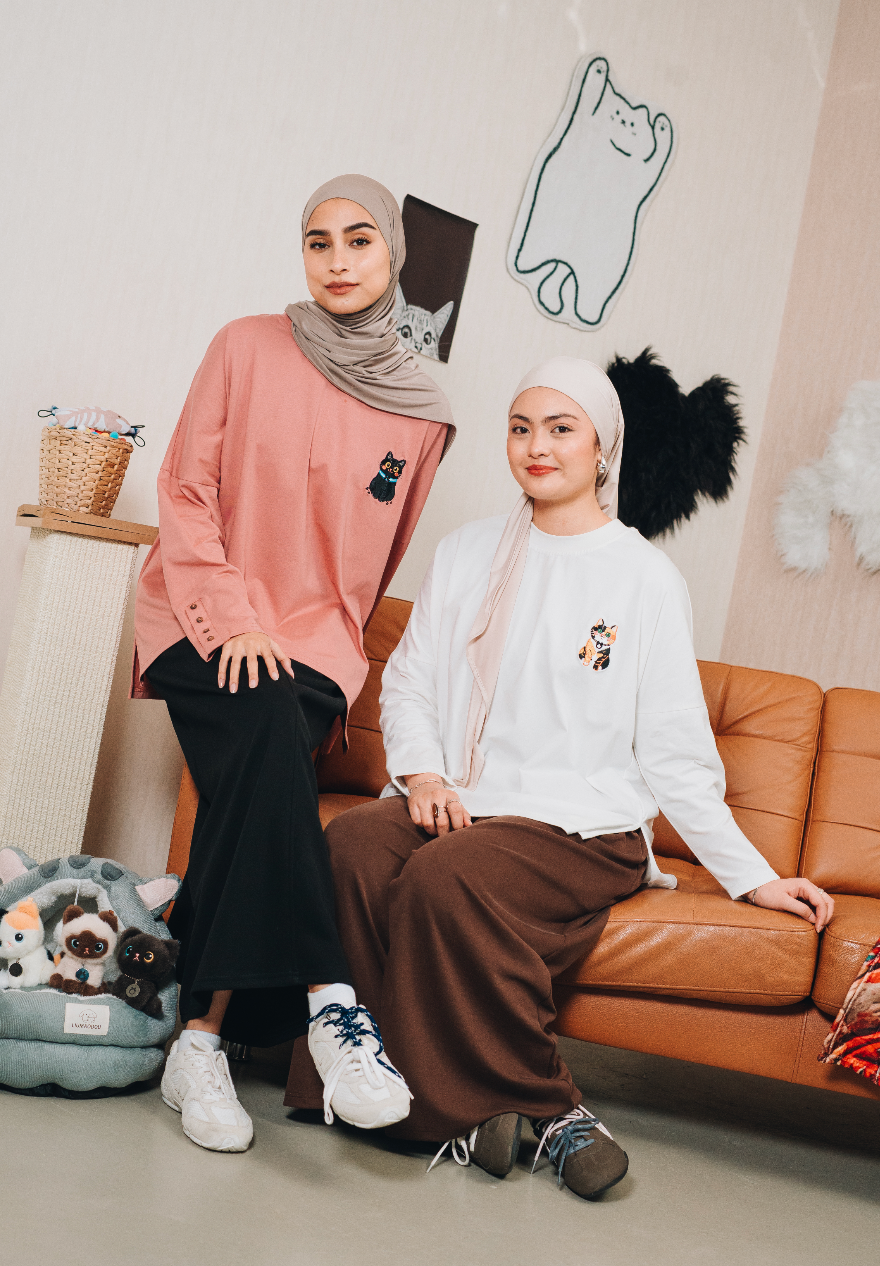 Cotton Modal Amani Top : Calico & Friends Edition