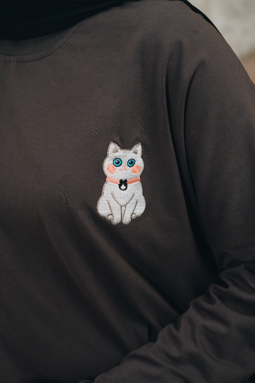 Cotton Modal Amani Top : Calico & Friends Edition