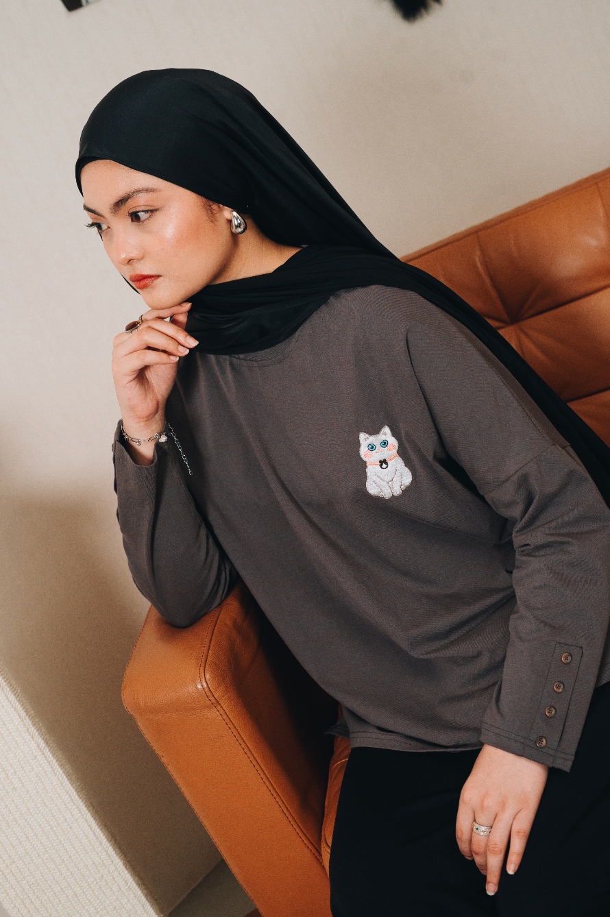 Cotton Modal Amani Top : Calico & Friends Edition