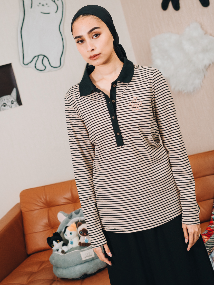 Fitted Stripe Top : Calico and Friends