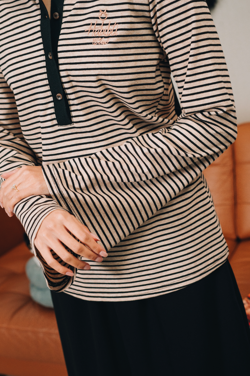 Fitted Stripe Top : Calico and Friends