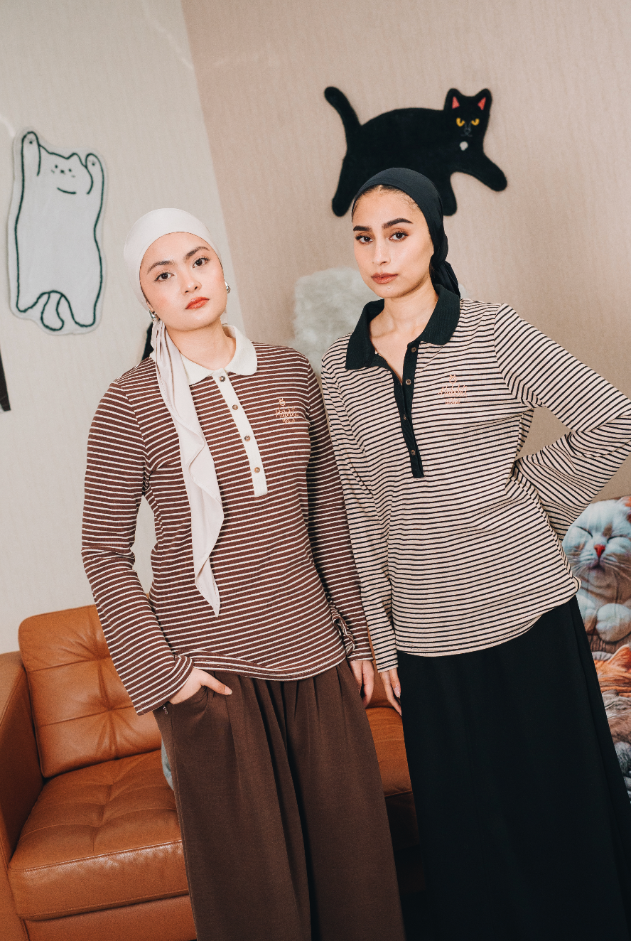 Fitted Stripe Top : Calico and Friends