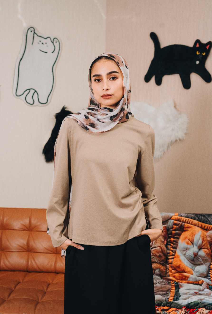 Ruched Lyocell Top : Calico and Friends