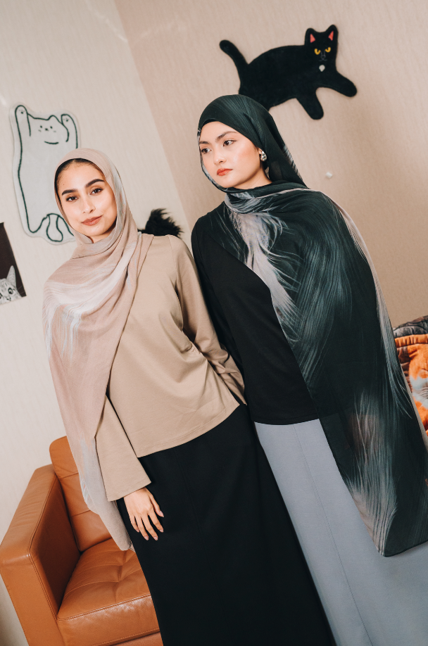 Printed Modal Shawl - Calico & Friends Edition