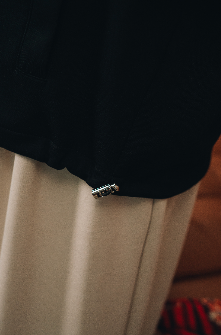 Habibti Modal Dual Tone Jacket in Black : Calico & Friends Edition